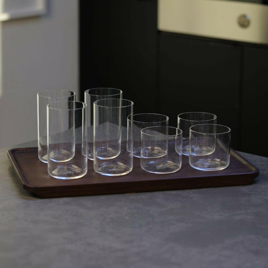Elegant glassware set showcasing fine craftsmanship, perfect for sophisticated dining and special occasions