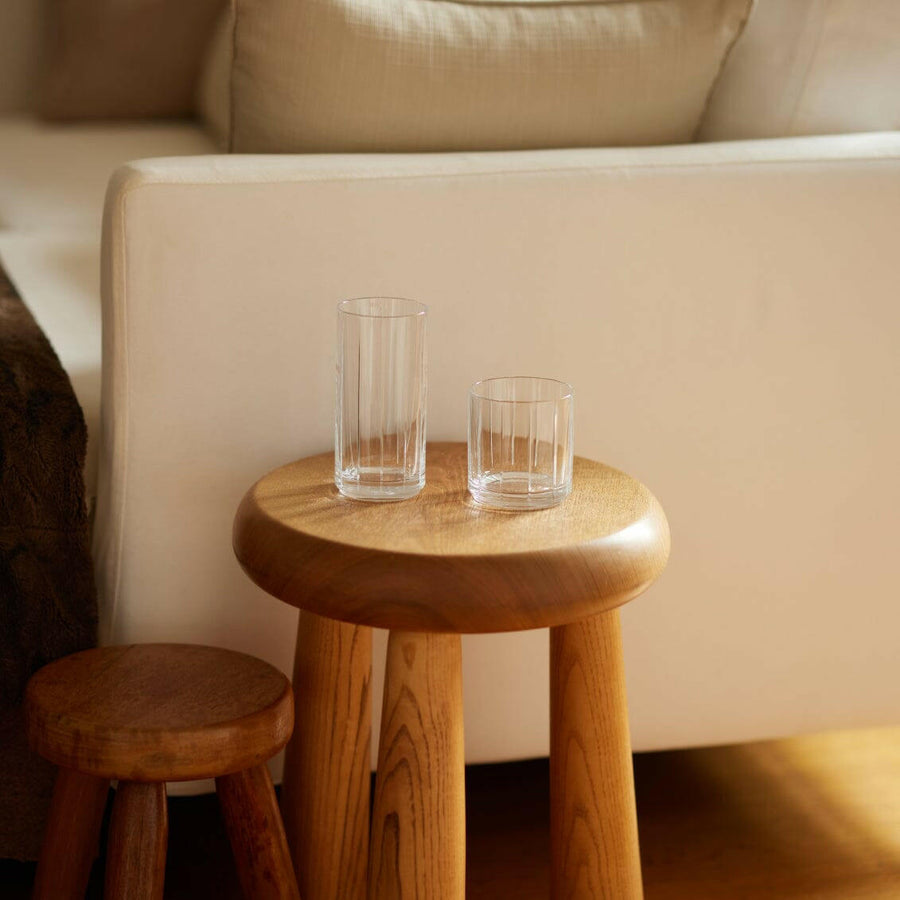 Elegant highball glasses set, perfect for serving cocktails and refreshing beverages in style