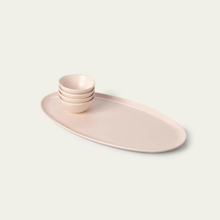 Elegant serving platter showcasing an exquisite arrangement for formal dining occasions, enhancing culinary presentation.