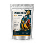 Enrofloxacin 10% Powder for pet birds, 100 mg per gram, 100 g pouch - avian antibiotic powder