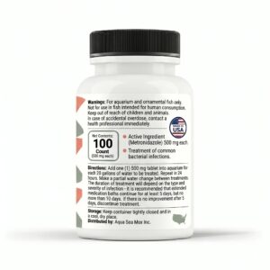 Fish Zole (Metronidazole) Tablets Fish Antibiotics.